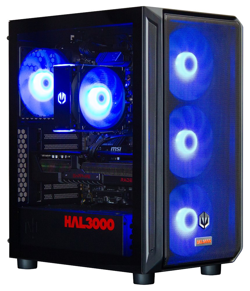 Kompjuter HAL3000 Alfa Gamer XT, AMD Ryzen 5 7600, 32GB DDR5, 2TB PCIe4 SSD, AMD RX 9070 XT, i zi