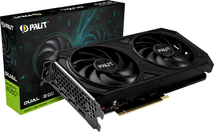 Kartelë grafike PALiT GeForce RTX 4060 Ti Dual, 8GB GDDR6