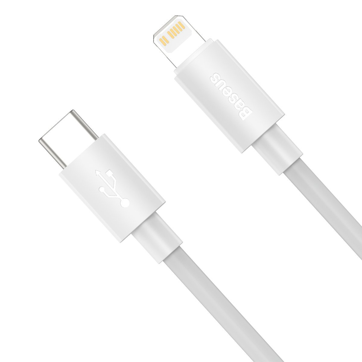 Kabllo karikimi Baseus USB C në Lightning, 150cm, Power Delivery 20W, e bardhë
