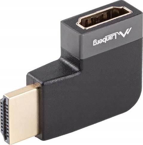 Adapter HDMI Lanberg 2.1, 8K, kënd 90°, i zi