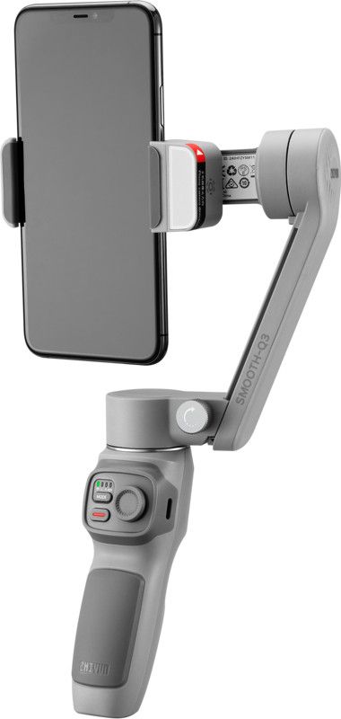 Gimbal për smartphone Zhiyun Smooth Q3 Combo, me dritë LED, tripod, gri