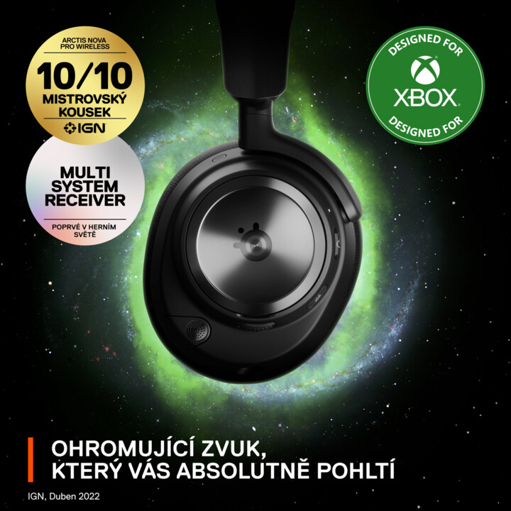 Kufje SteelSeries Arctis Nova Pro Wireless X, të zeza