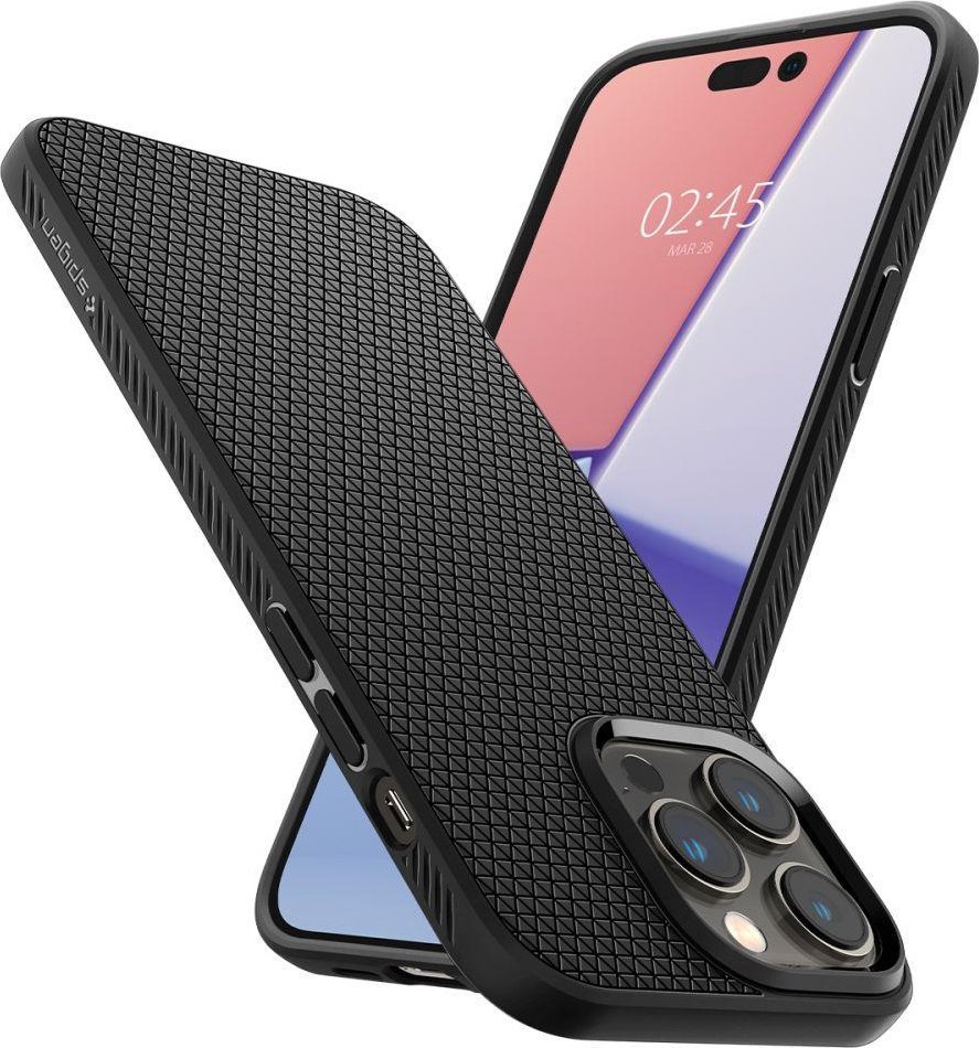 Mbrojtëse Spigen Liquid Air për iPhone 14 Pro Max, e zezë
