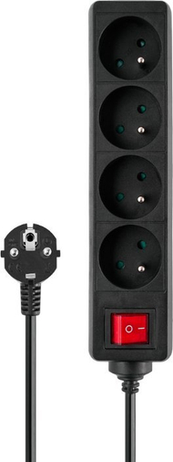Zgjatues elektrik Savio LZ-14, 4 dalje, 3m, i zi