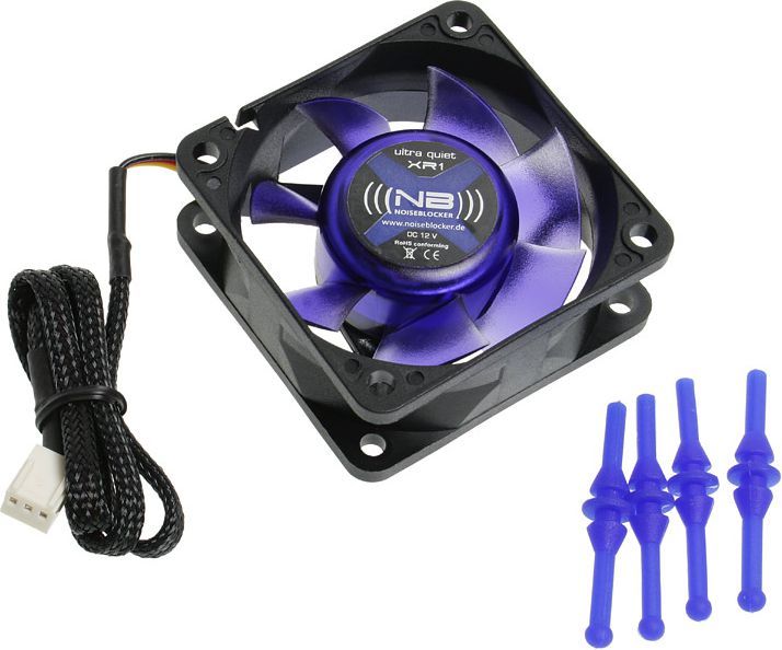 Ventilator Noiseblocker BlackSilent Fan XR1 (ITR-XR-1), 60mm, i zi / kaltër
