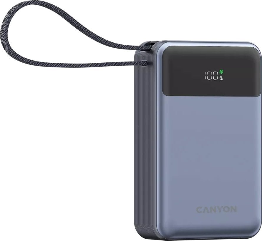 Powerbank Canyon PB-2001, 20000mAh, PD QC3.0, gri
