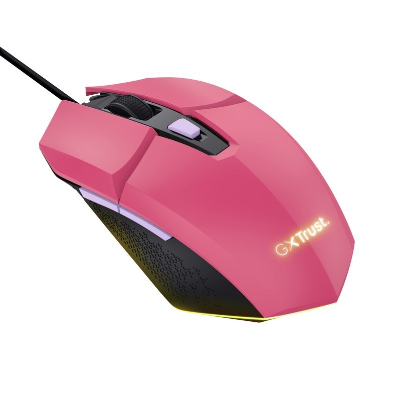 Maus lojërash GXT 109P Felox, 6400 DPI, LED, rozë