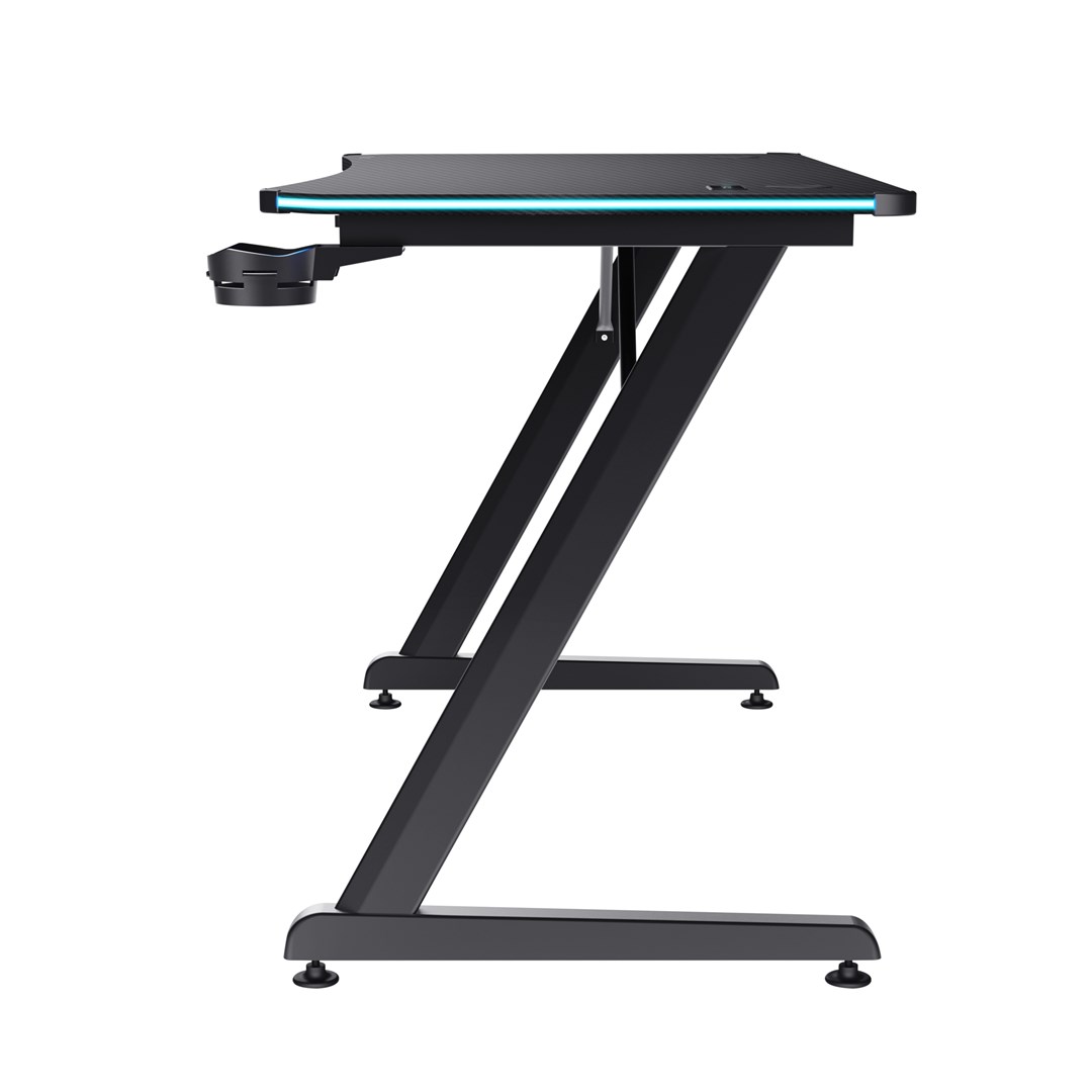 Tavolinë lojërash TRUST GXT 709 Luminus, 1200mm, e zezë