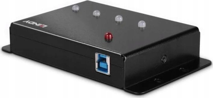 Hub USB Lindy 3.0, 4 porta, USB 3.2 Gen 1, i zi