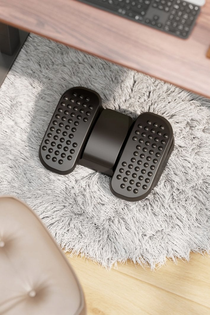 Mbështetëse për këmbë Mozos Office FS6, e zezë