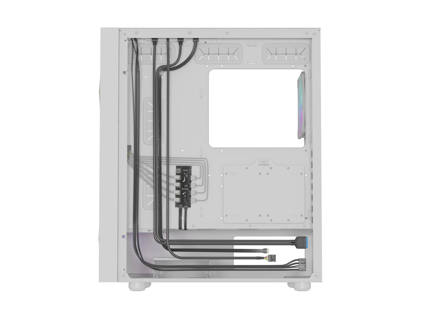 Kasë për PC Genesis DIAXID 605 ARGB, e bardhë