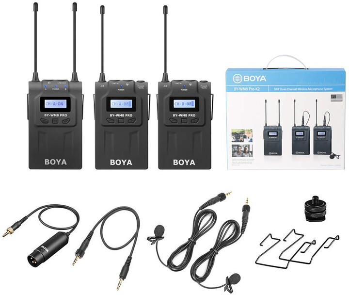 Mikrofon BOYA BY-WM8 PRO-K2, i zi