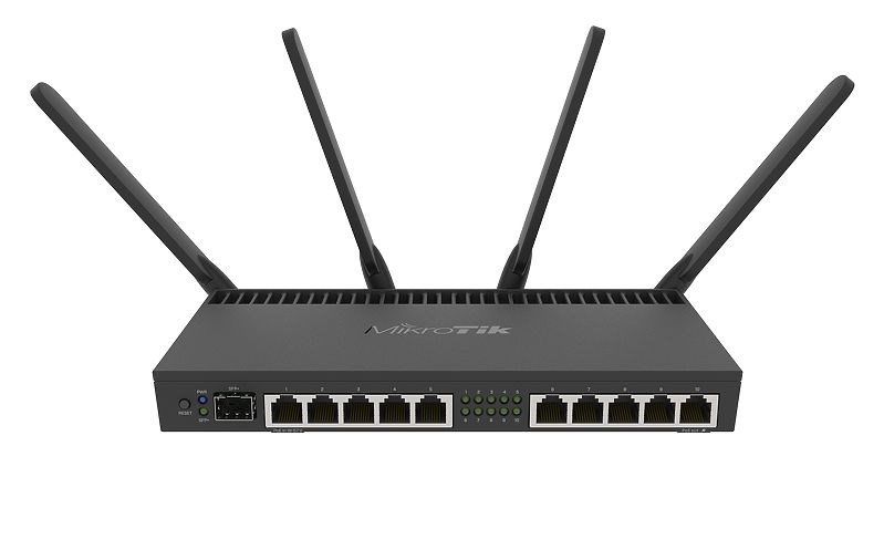 Ruter MikroTik RB4011iGS, Gigabit Ethernet, Wi-Fi 5 dual-band, i zi