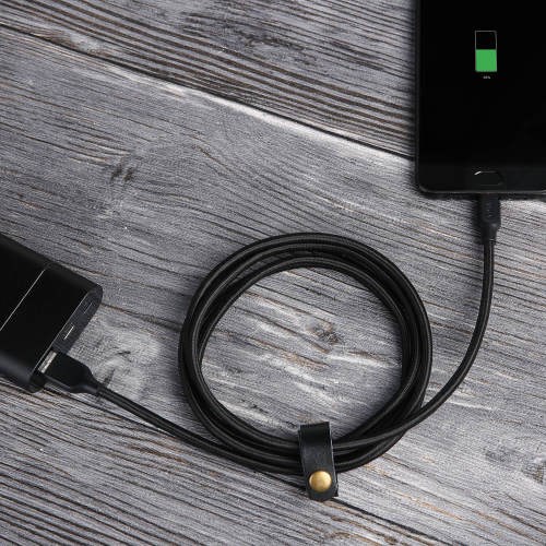 Kabllo Aukey, USB A / USB C, 1.2 m, e zezë