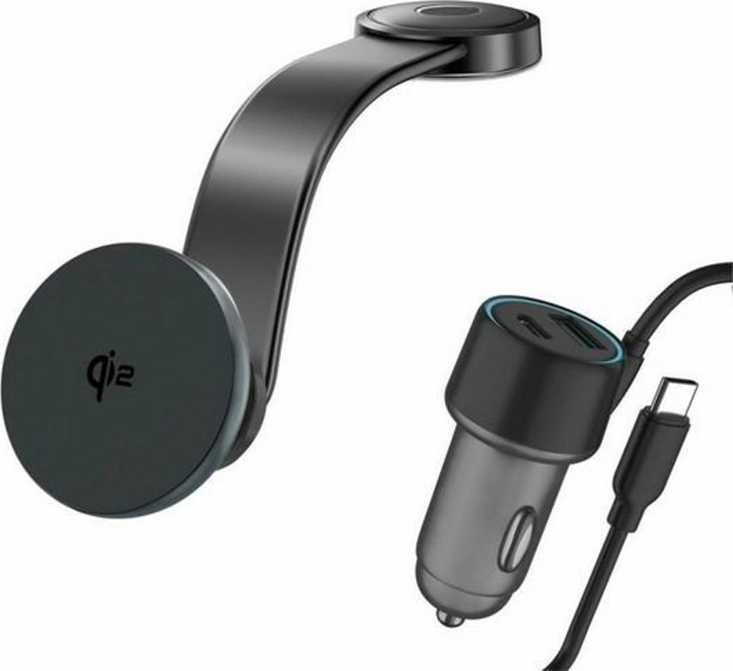 Set karikues veture 4smarts Qi2, wireless MagSafe, gri