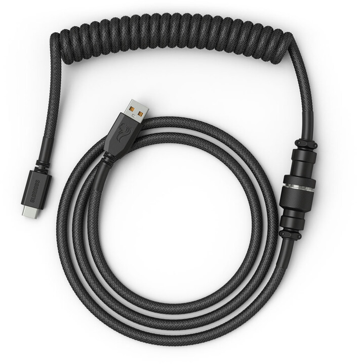 Kabllo Glorious, USB-C/USB-A, 1,37m, e zezë
