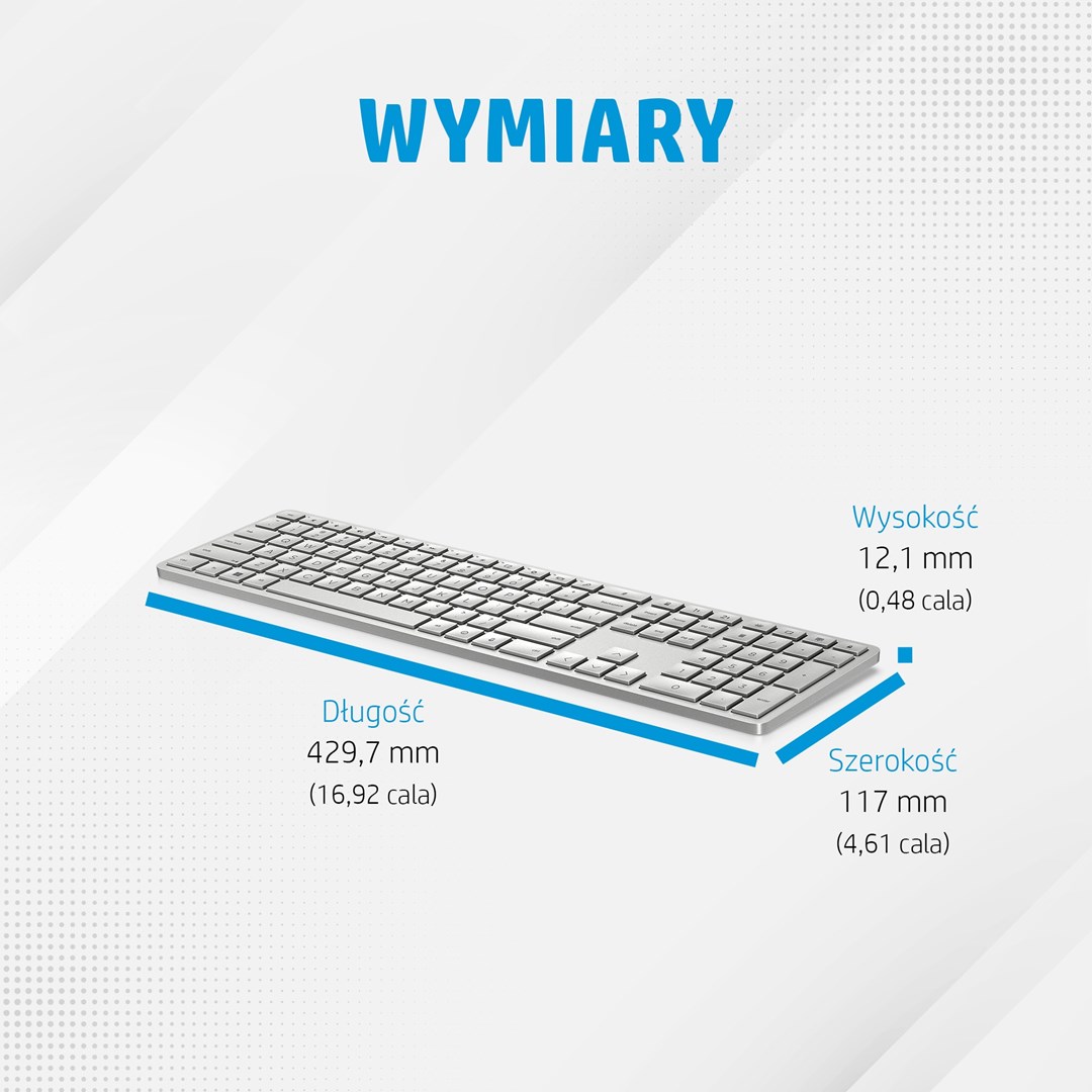 Tastierë HP 970, Bluetooth, e hirtë