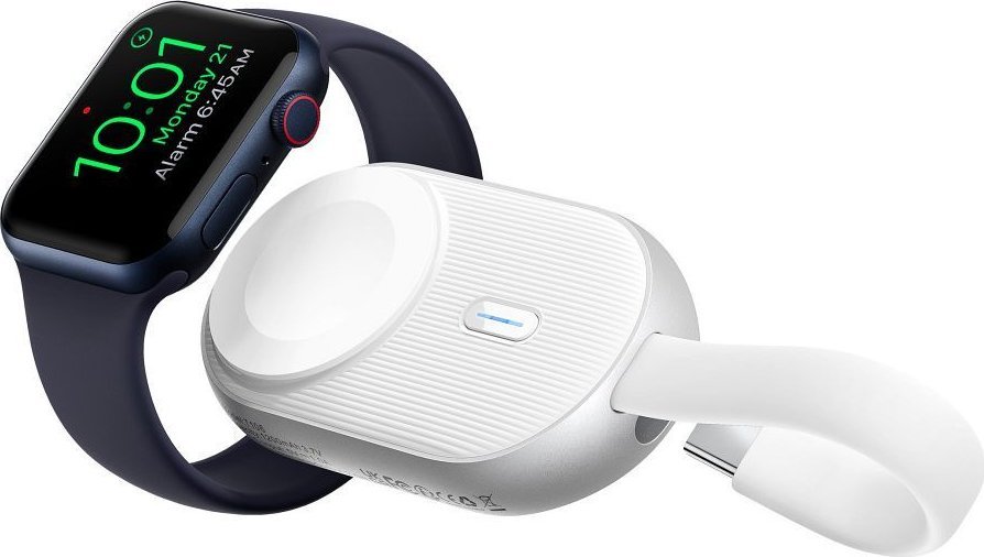 Powerbank Forcell F-energy Mini Power Watch, 1200mAh, 2.5W, i bardhë