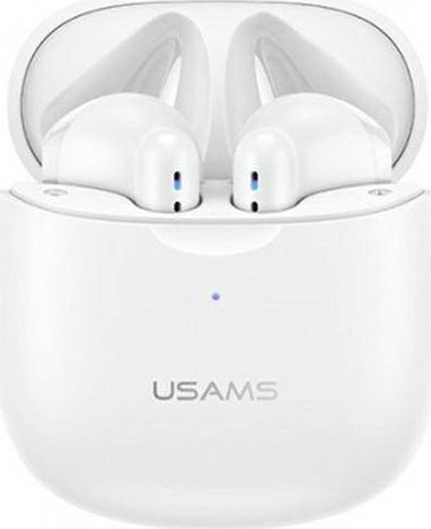 Kопчиња TWS Usams BHUIA01 US-IA04, Bluetooth 5.0, со микрофон, бели