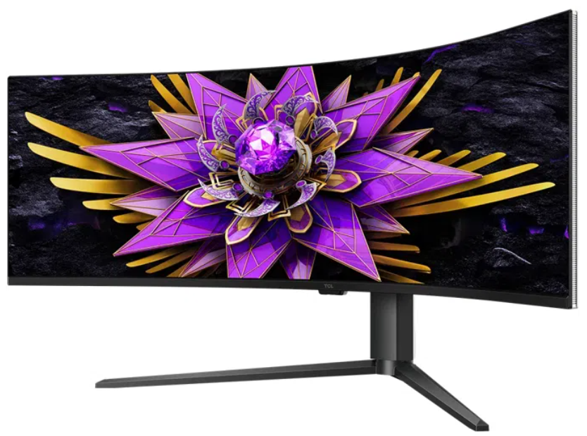 Monitor i lakuar gaming TCL 57R94, 57", Dual 4K UHD 32:9, 120Hz, i zi