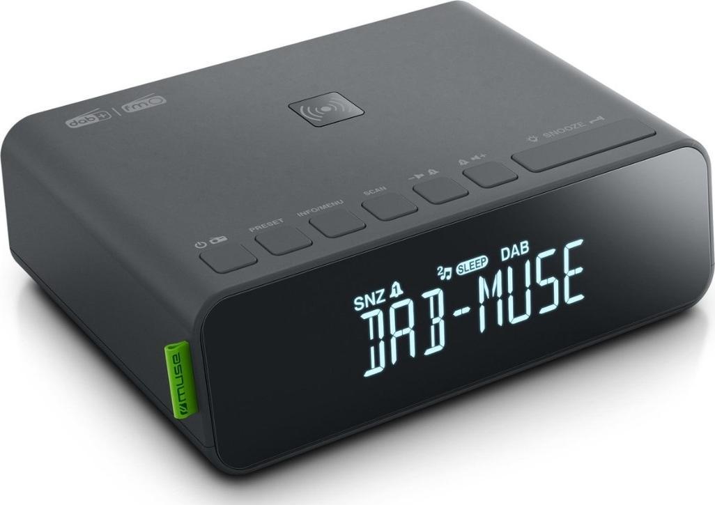 Radio me orë Muse M-175 DBI, DAB+/FM RDS, Alarm, e zezë