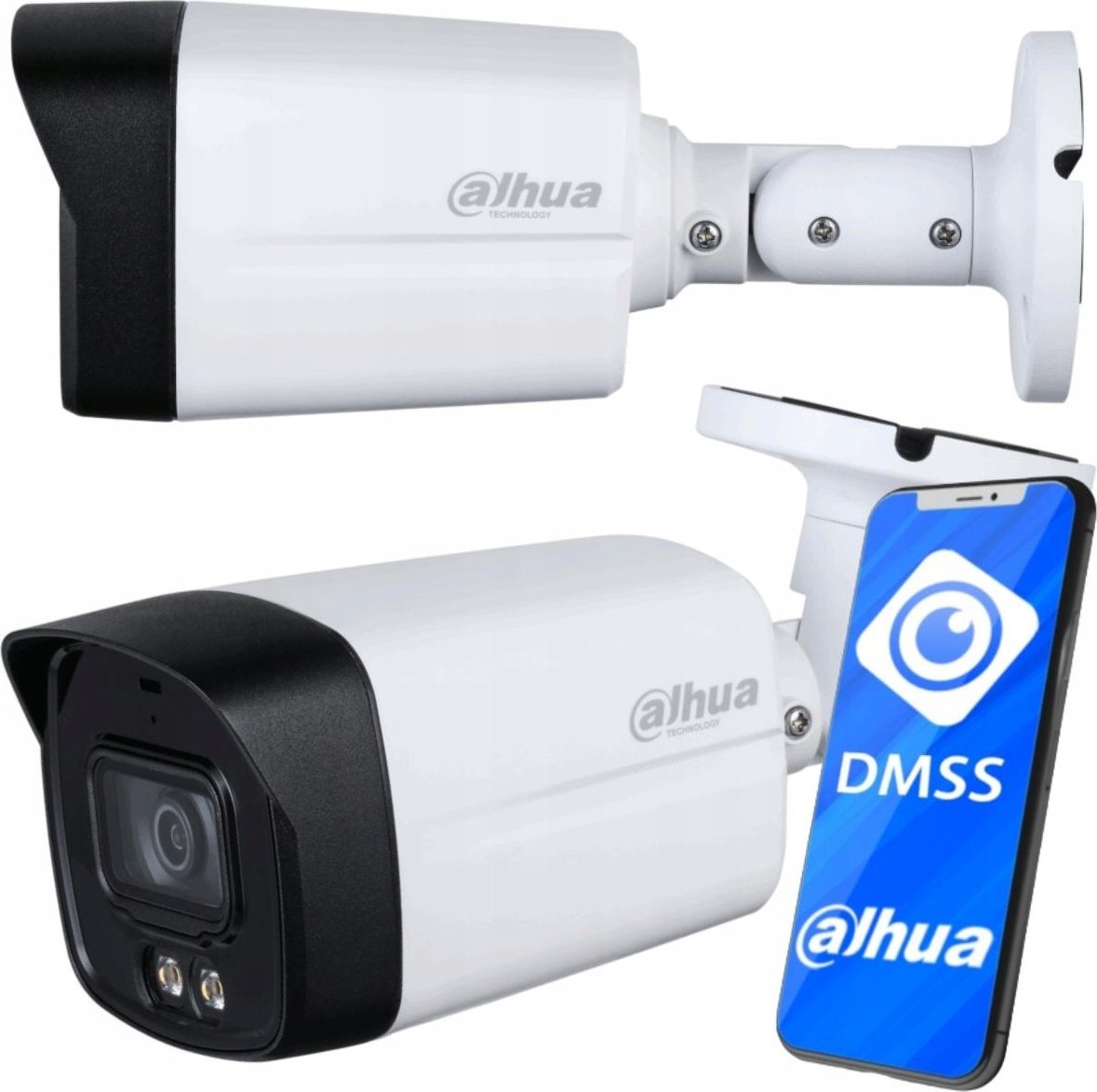 Kamerë IP Dahua IPC HFW1239TL1 A IL, Full HD 1080p, IP67, e bardhë