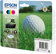 Ngjyrë për printer Epson DURABrite Ultra Ink, 2050 faqe, 34XL, e zezë/kaltër/vjollcë/verdhë