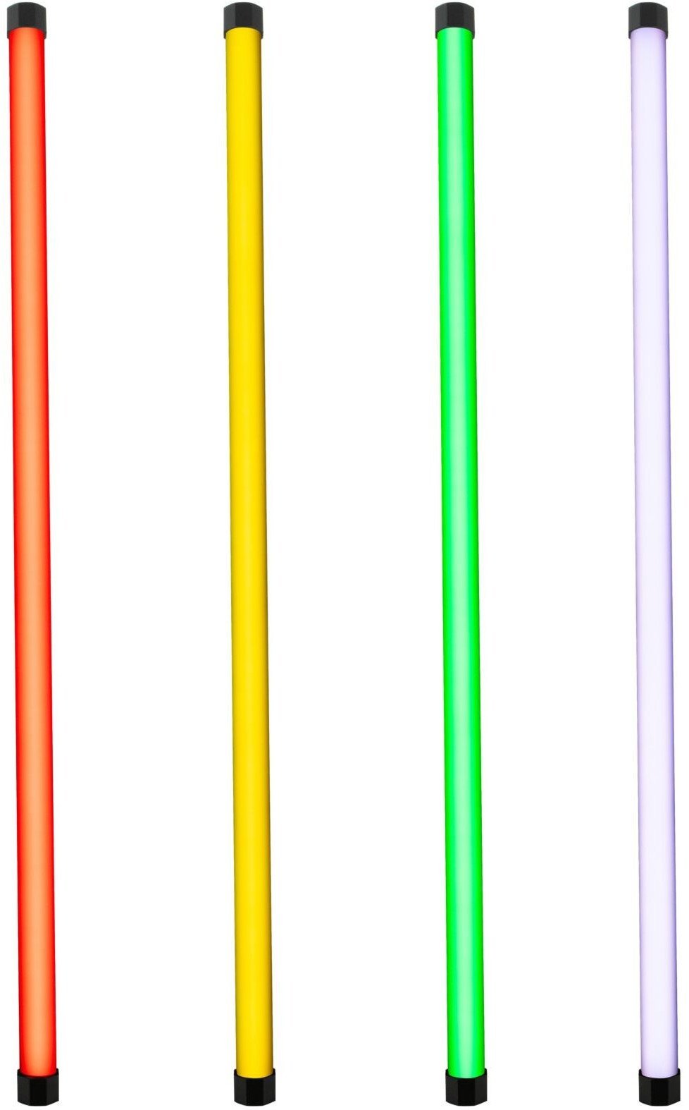 Set drita LED NANLITE PavoTube II 30X, 4 copë, RGB, për studio