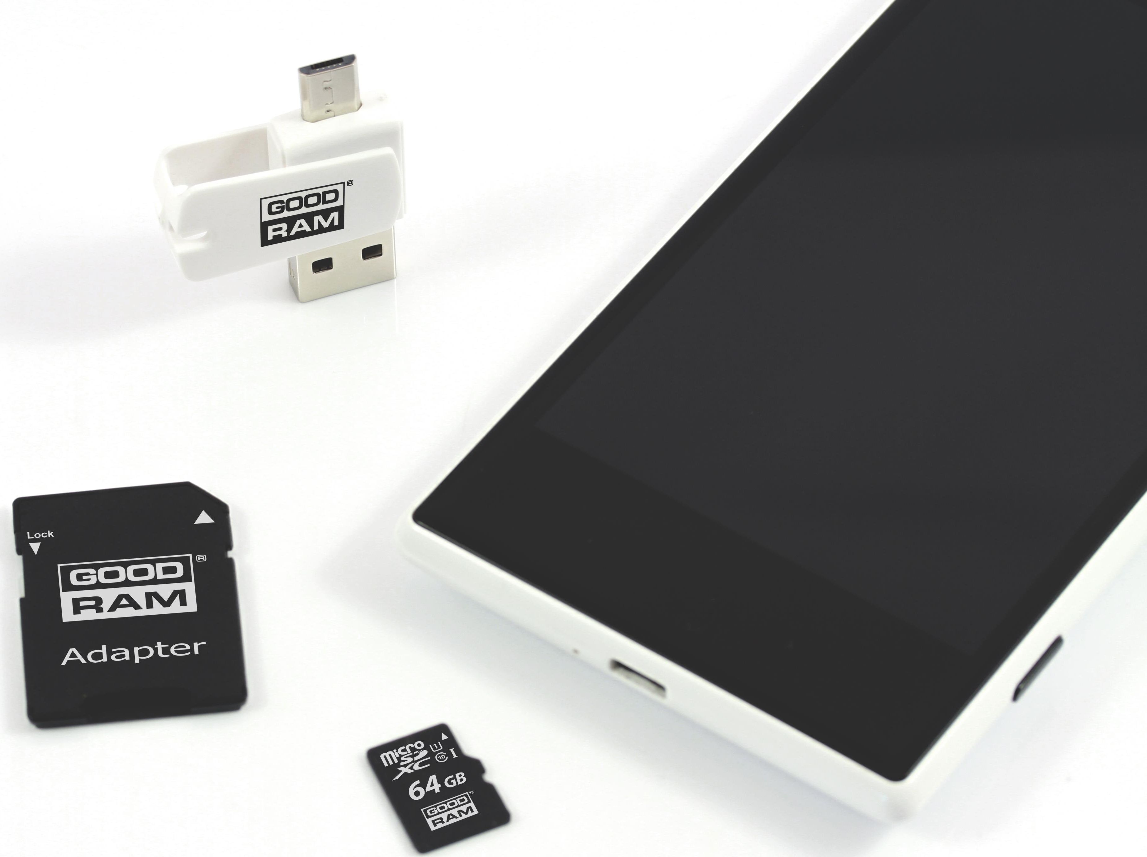 Kartë memorike GoodRam All in One MicroSDXC, 64GB, Class 10 UHS I U1, me adapter