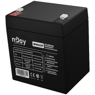 Bateri NJoy GP05122F, 12V, 20.12W për qelizë, e zezë