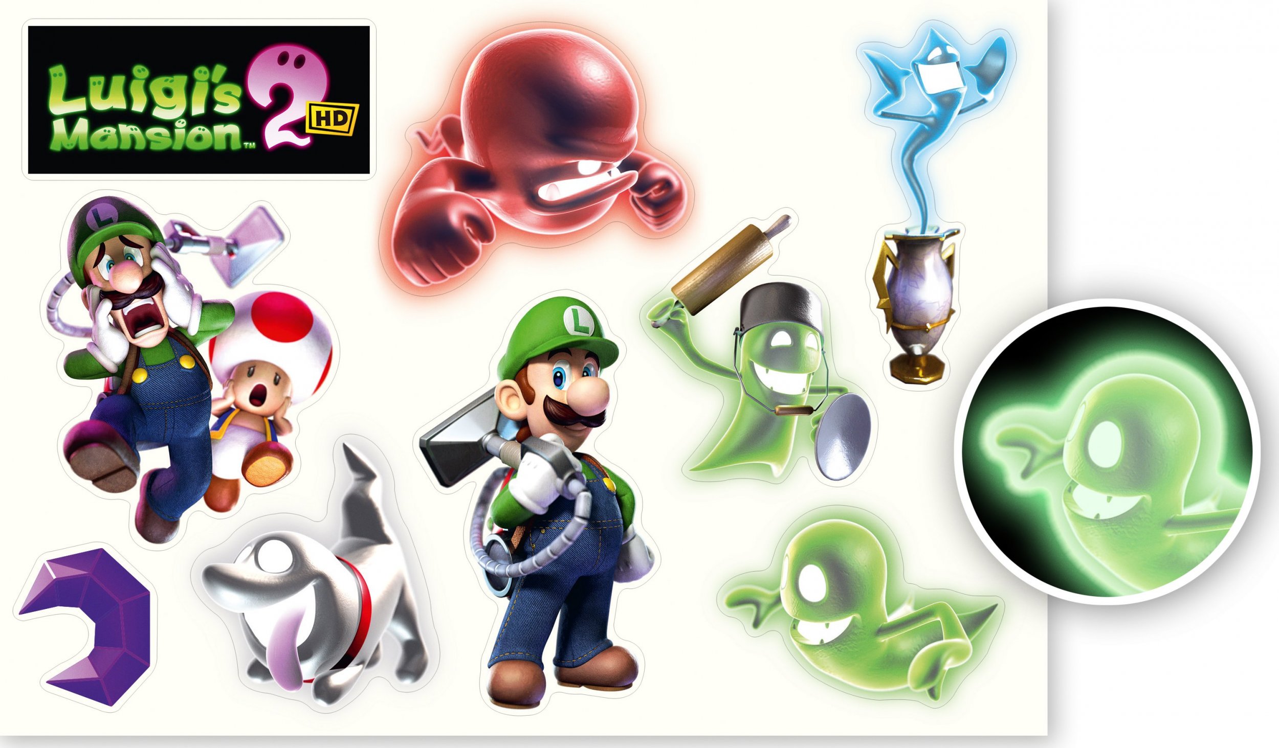 Lojë Nintendo Switch Luigi's Mansion 2 HD, aventurë aksion, multiplayer