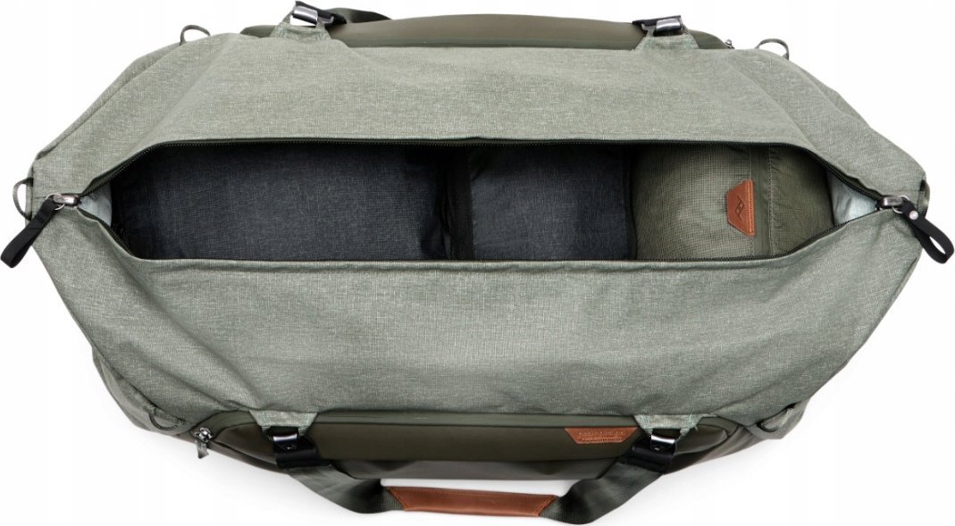Çantë udhëtimi Peak Design Travel Duffel 80L, rezistente ndaj ujit, ngjyra sage