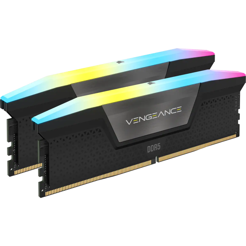 Memorie RAM Corsair Vengeance RGB DDR5, 32GB 2x16GB, për PC