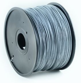 Fibra plastike Gembird për printime 3D, ABS, 1,75mm, 1kg, të argjendtë