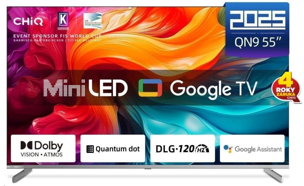 Televizor CHiQ M55QA9, 55", 4K MiniLED QLED, Google TV