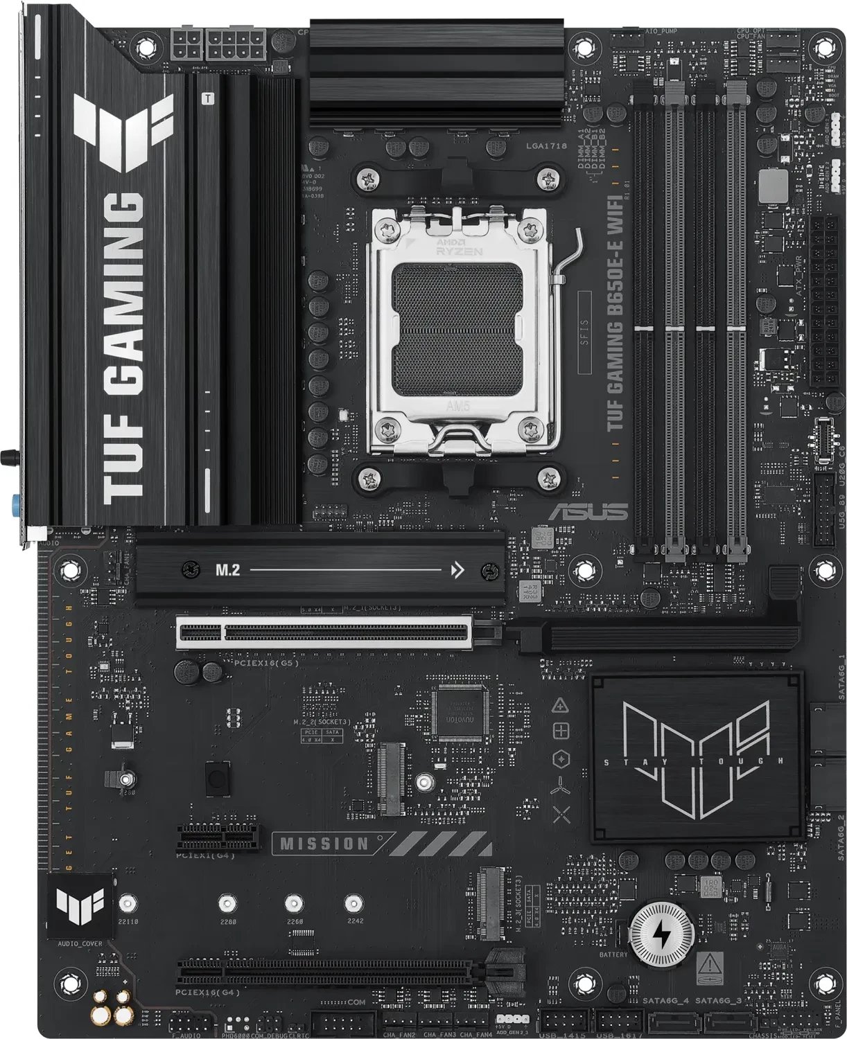 Pllakë amë ASUS TUF Gaming B650E-E WiFi, AMD AM5, DDR5, ATX, e zezë