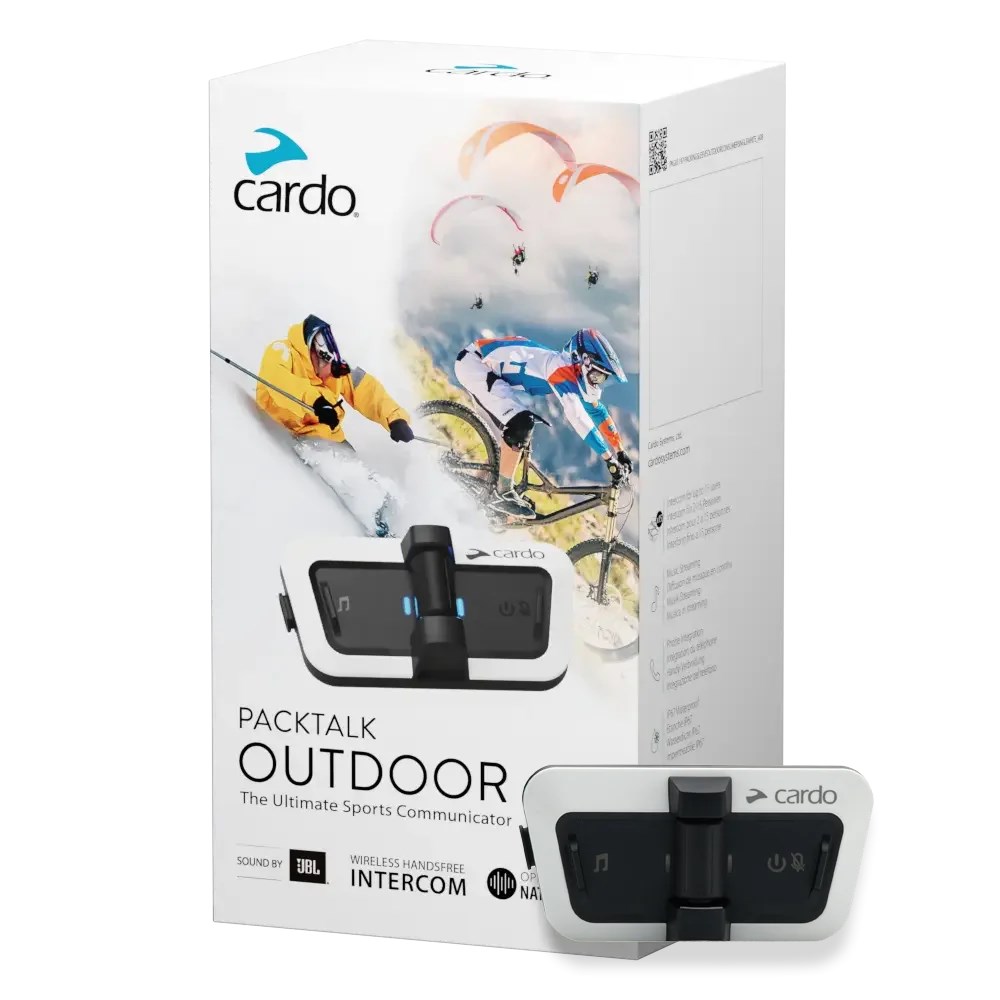 Систем за комуникација Cardo PACKTALK Outdoor, бел