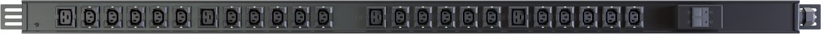 PDU Vertiv PowerGo EP0G90A0, 24 dalje AC, 1U njëfazor, i zi