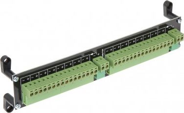 Shirit shpërndarës energjie Lanberg LZ-16/R, për rack 19", pasiv, i zi