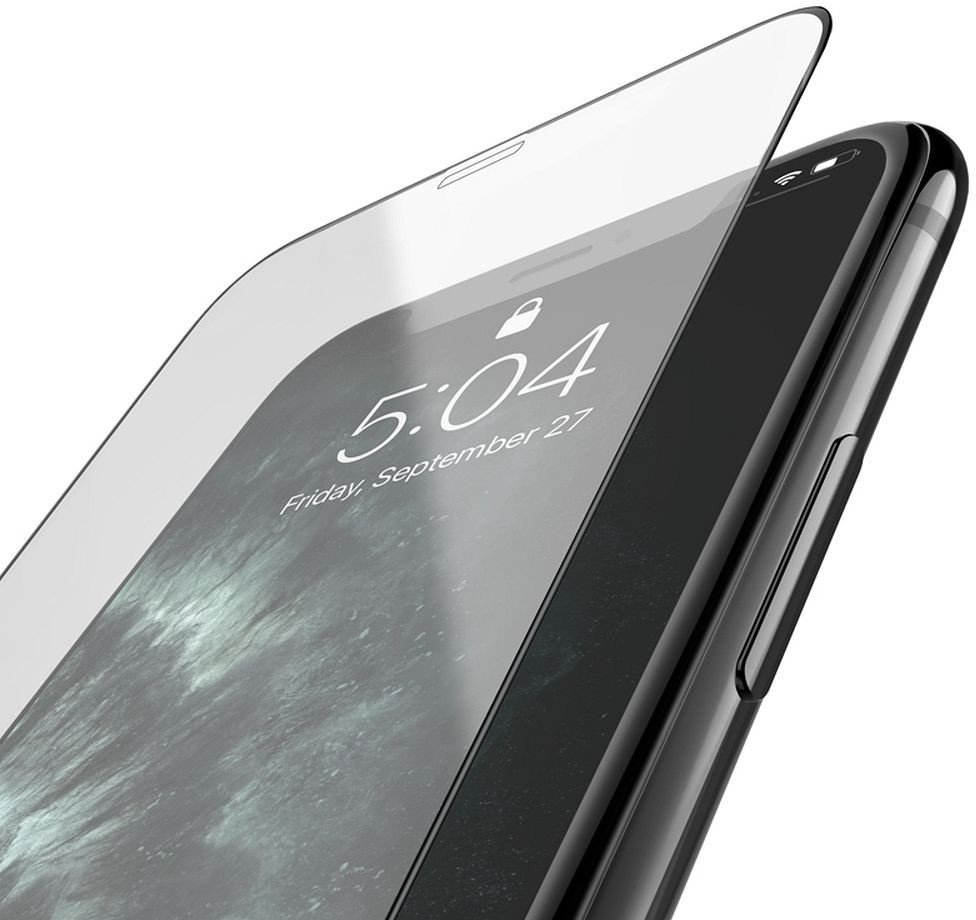 Set xhami mbrojtës Hoco HD, 25 copë, për iPhone 11 Pro Max dhe XS Max, me kornizë të zezë
