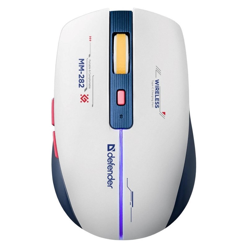 Maus gaming pa tela Defender DILA MM-282, RF, 1800 DPI, i zi