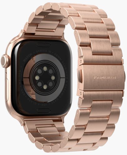 Rrip ore Vonmählen Link Bracelet 2 për Apple Watch 44/45/46, çelik inox 316L, rosgold, rozë