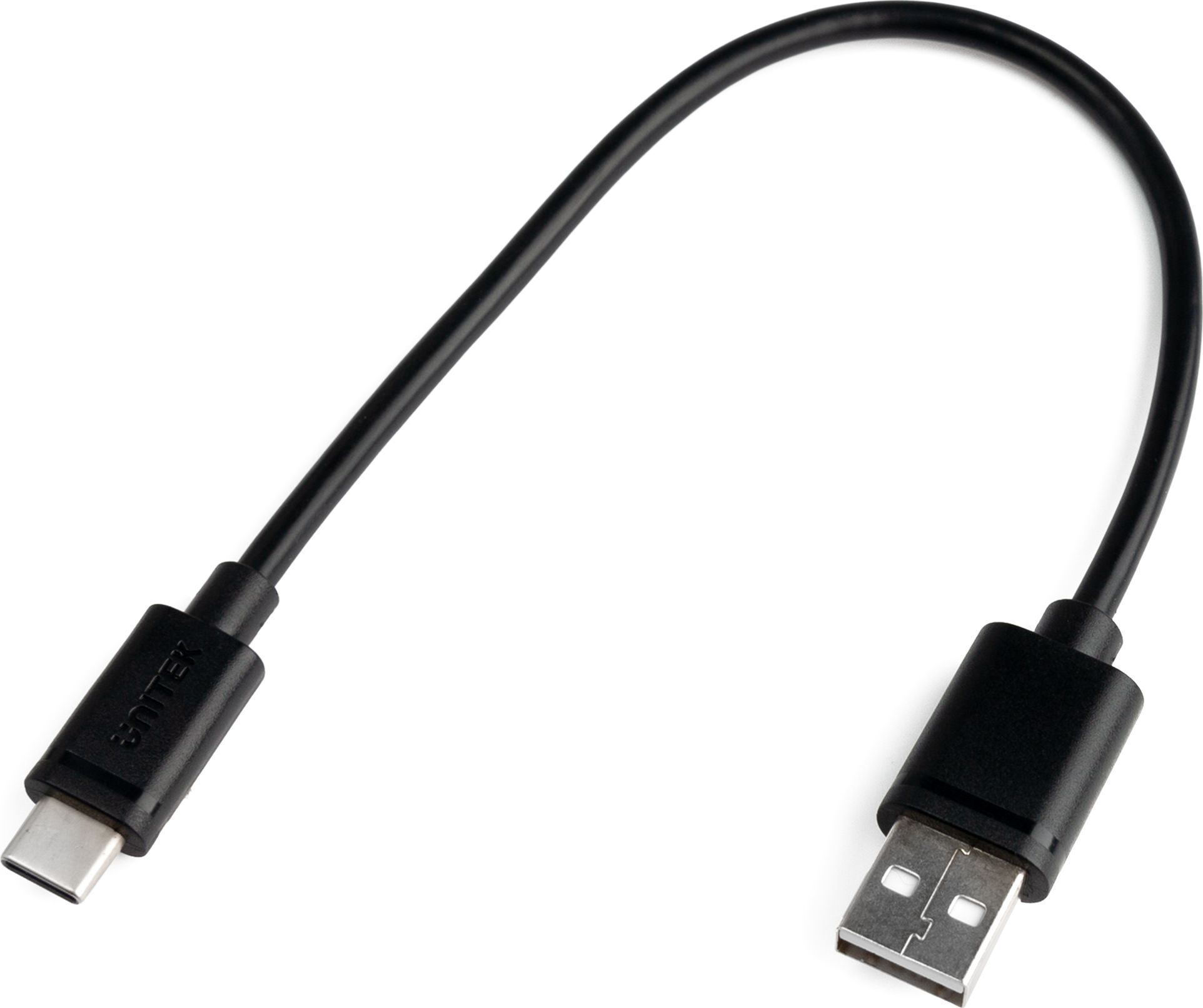 Кабел USB Unitek Y-C480BK, USB-A во USB-C, 0.25 м, црн