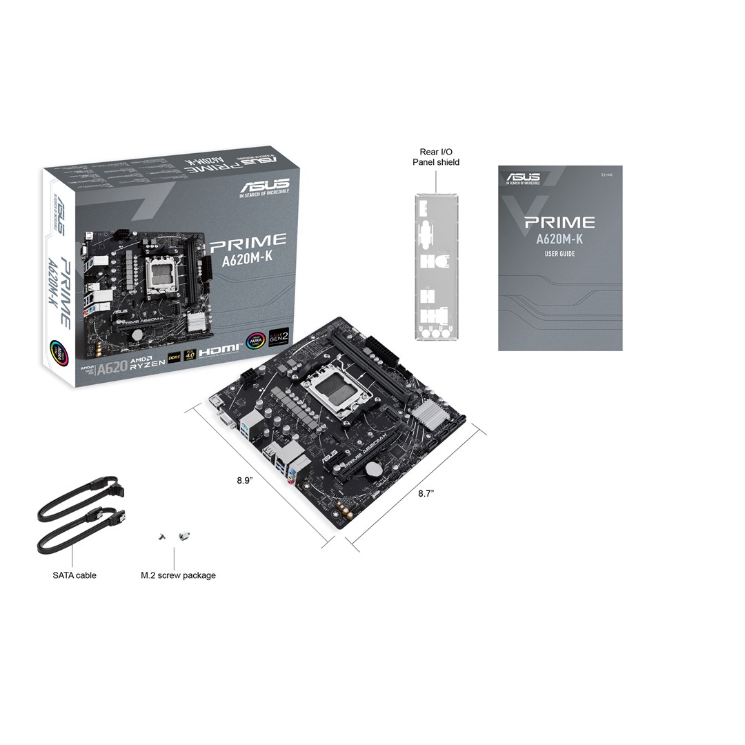 Pllakë amë ASUS PRIME A620M-K AMD A620 Socket AM5 micro ATX