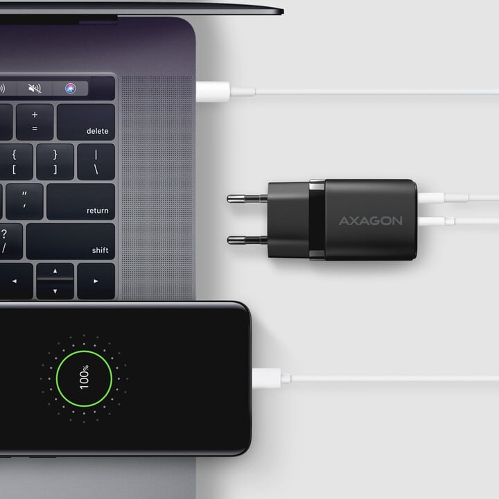 Karikues AXAGON ACU-PQ30, USB-A, USB-C, PD, QC4+, 30W, i zi