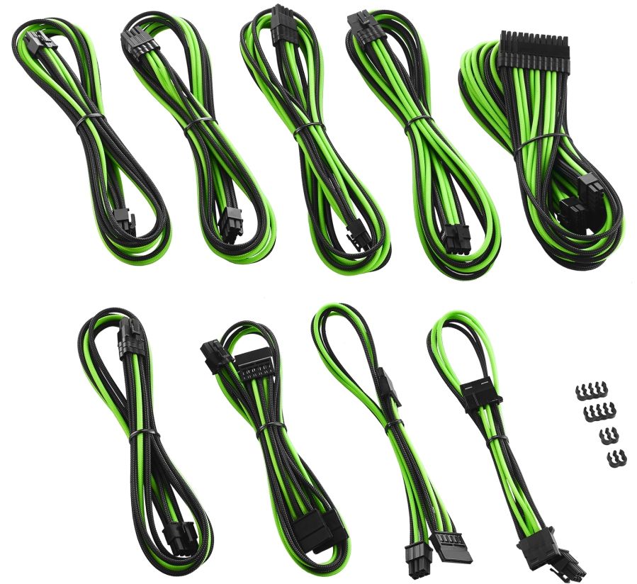 Set kabllosh të brendshme Cablemod PRO CM-PCSR-FKIT-NKKLG-R, për Corsair RMi RMx RM, ModMesh, zi