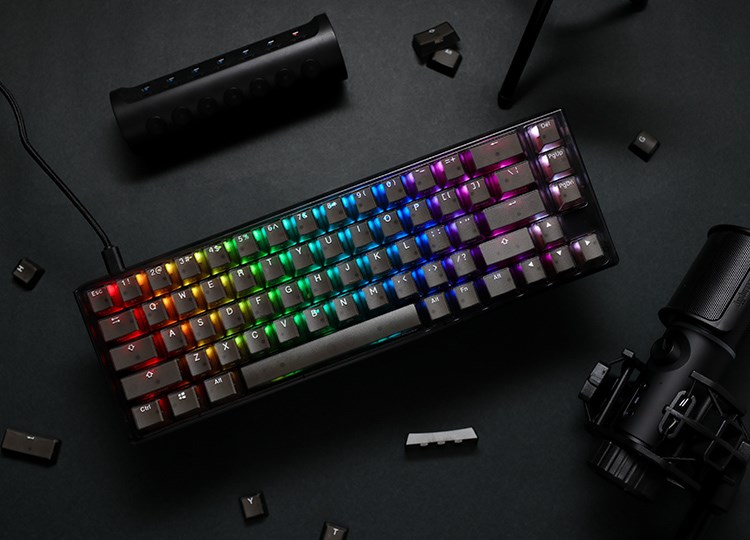 Tастатура Ducky One 3 SF Aura, 65%, Cherry MX Brown, црна