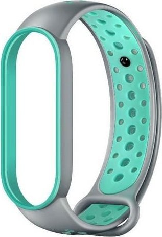 Rrip dore Beline Strap Design Mi Band 7/6/5, silikon, gri jeshile
