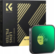 Filtër CPL K&F Concept, rezistent ndaj gërvishtjeve, me 3 leckë pastrimi, për GoPro Hero 4K