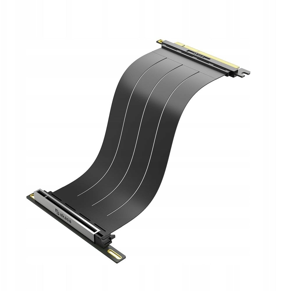 Kabllo riser GPU Akasa RISER BLACK X3 Mark V, PCIe 5.0 x16, 300mm, e zezë